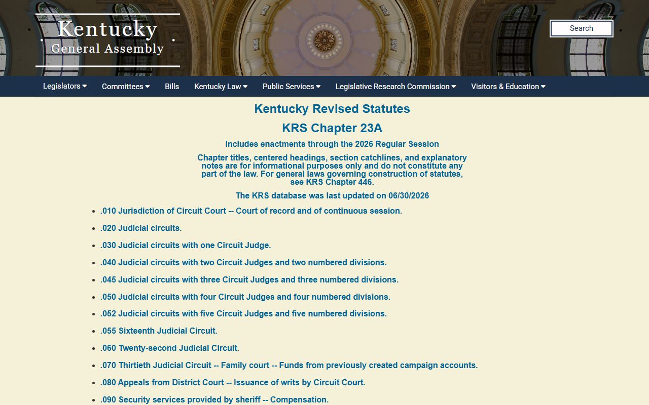 Green County Circuit Court Clerk Circuit Court statutes