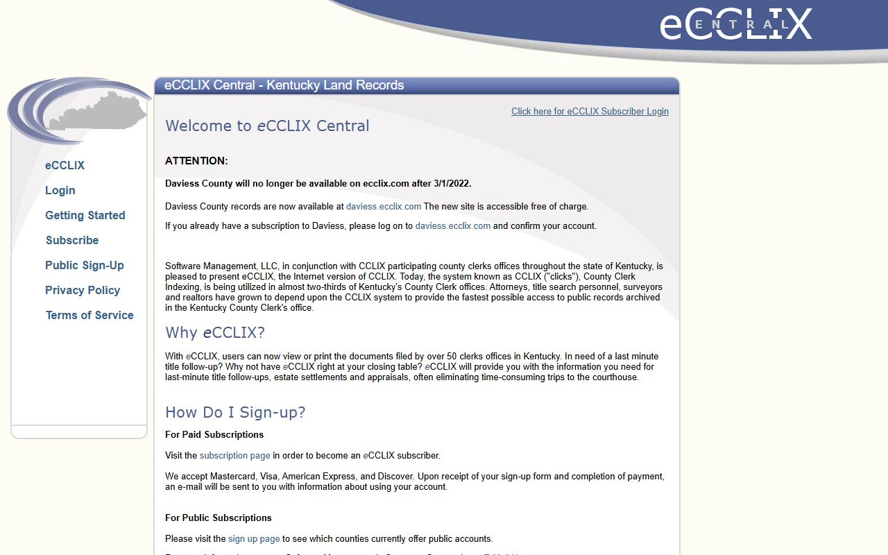 Green County Clerk eCCLIX land record portal