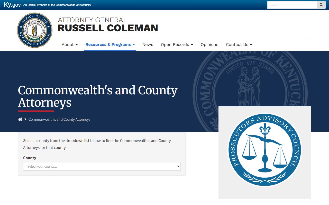 Green County criminal court records and Kentucky prosecutor directory