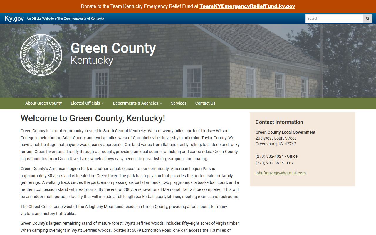 Green County court records official county government homepage