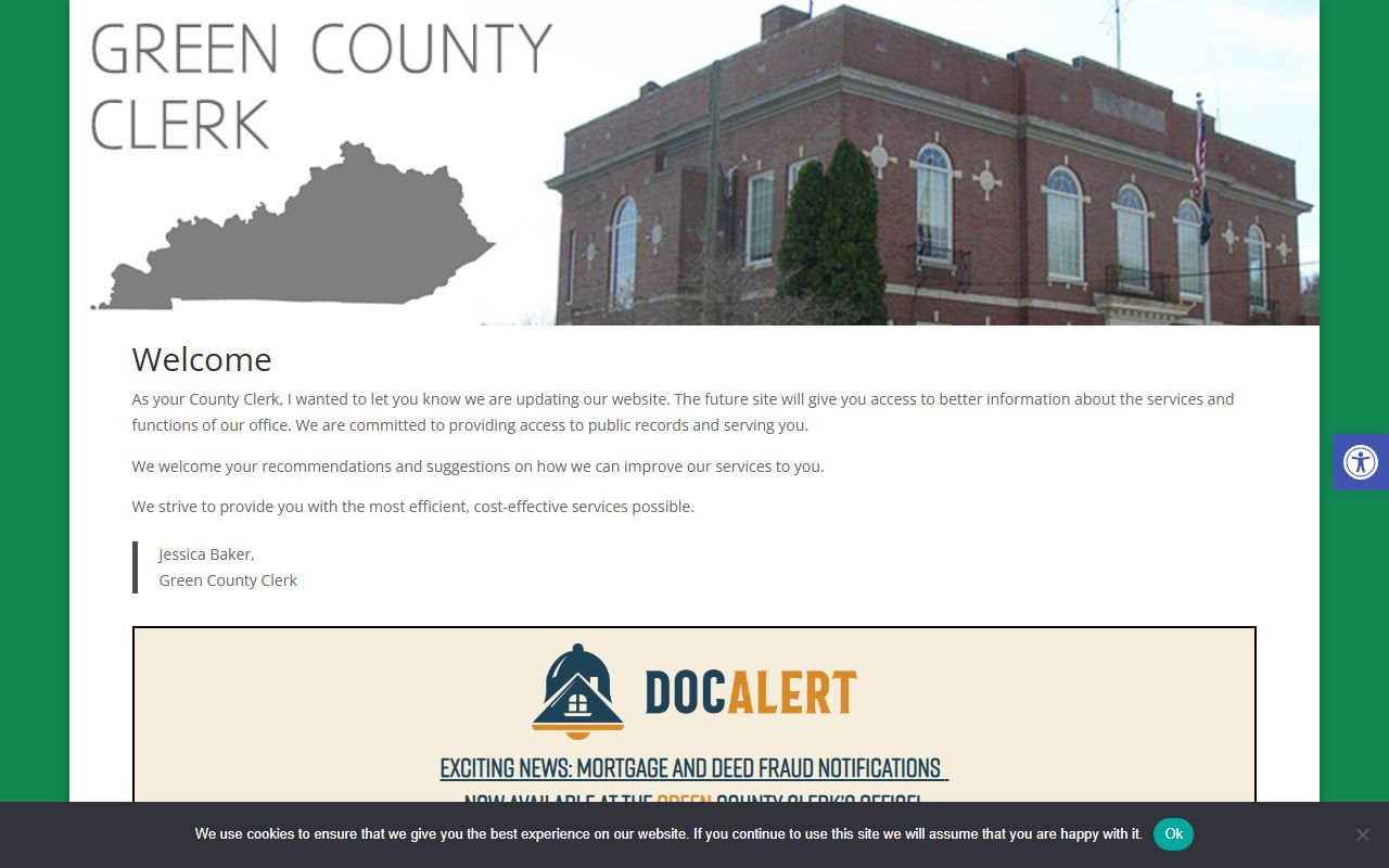 Green County court records Green County Clerk homepage