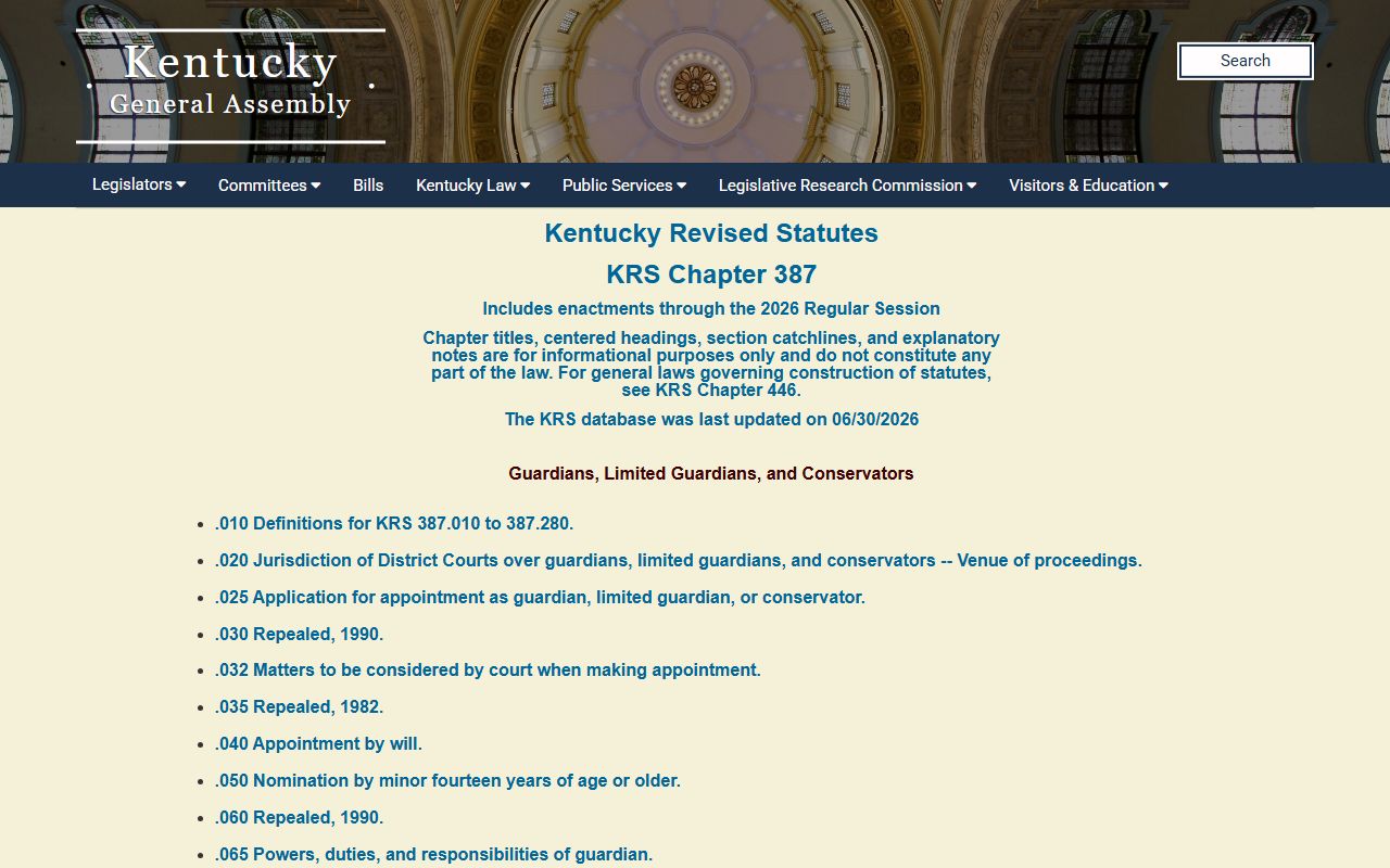 Green County probate records guardianship conservatorship statutes